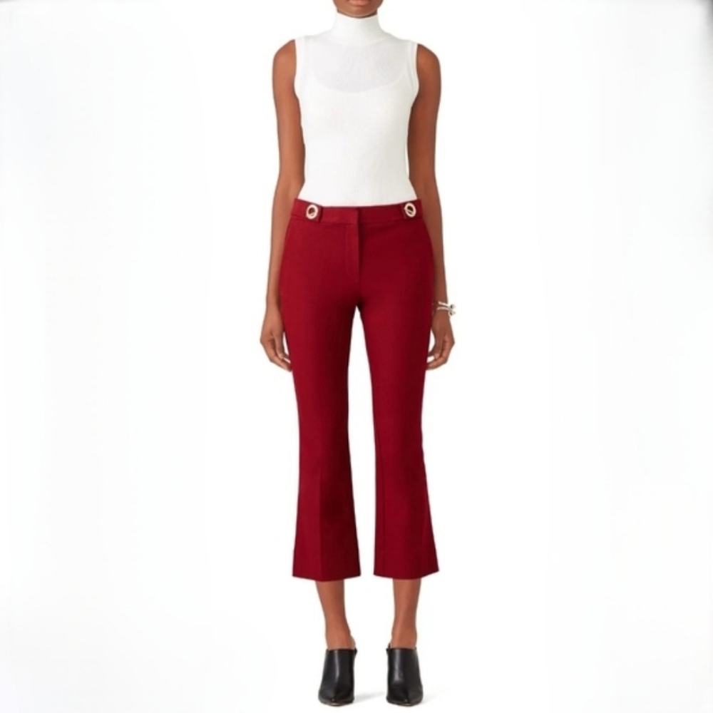 10 Crossby Derek Lam Burgundy Trouser Size 4
